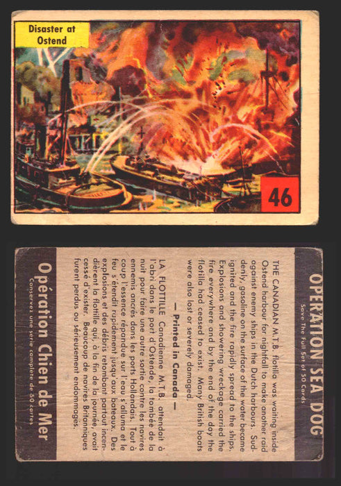 1954 Parkhurst Operation Sea Dogs You Pick Single Trading Cards #1-50 V339-9 46 Disaster at Ostend  - TvMovieCards.com