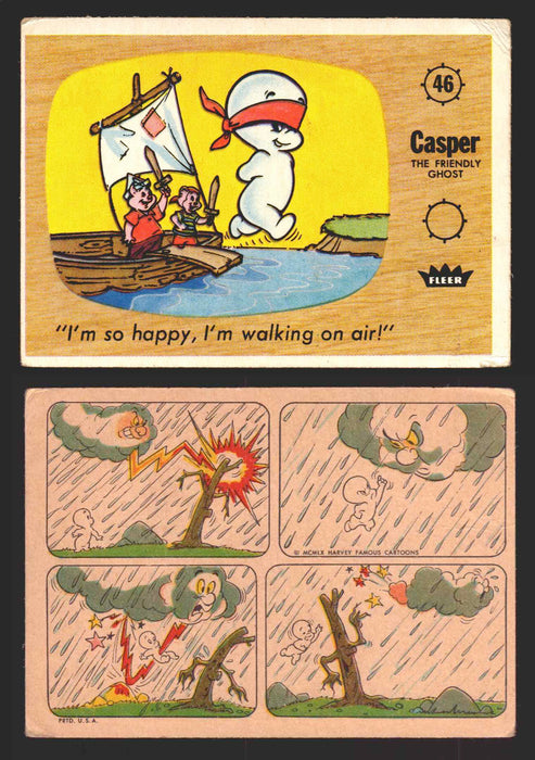 1960 Casper The Ghost Fleer Vintage Trading Card You Pick Singles #1-#66 46   "I'm so happy I'm walking on air!"  - TvMovieCards.com