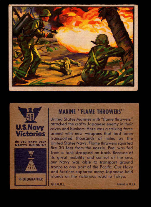 1954 U.S. Navy Victories Bowman Vintage Trading Cards You Pick Singles #1-48 #46  - TvMovieCards.com