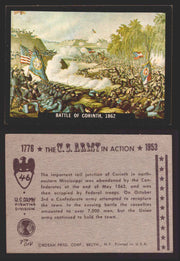 1961 The U.S. Army in Action 1776-1953 Trading Cards You Pick Singles #1-64 46   Battle of Corinth 1862  - TvMovieCards.com