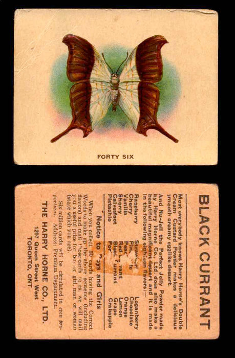 1925 Harry Horne Butterflies FC2 Vintage Trading Cards You Pick Singles #1-50 #46  - TvMovieCards.com