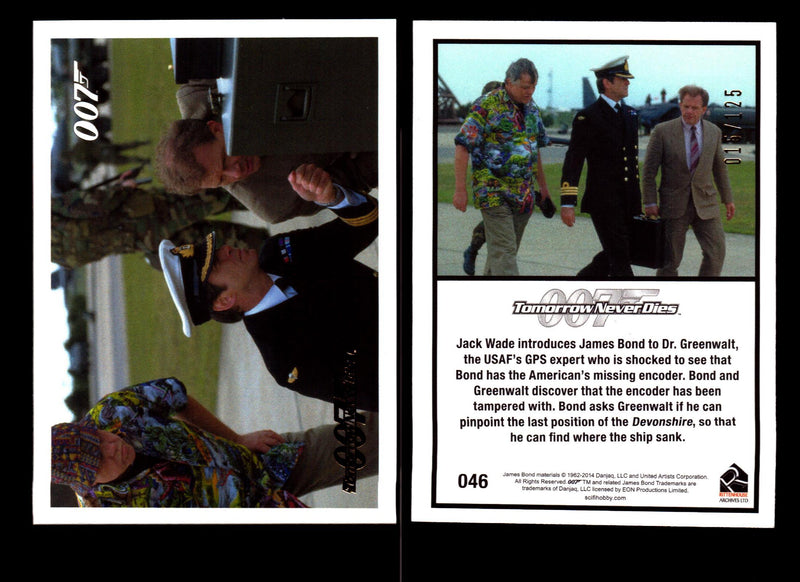 James Bond Archives 2014 Tomorrow Never Dies Gold Parallel Card You Pick Singles #46  - TvMovieCards.com