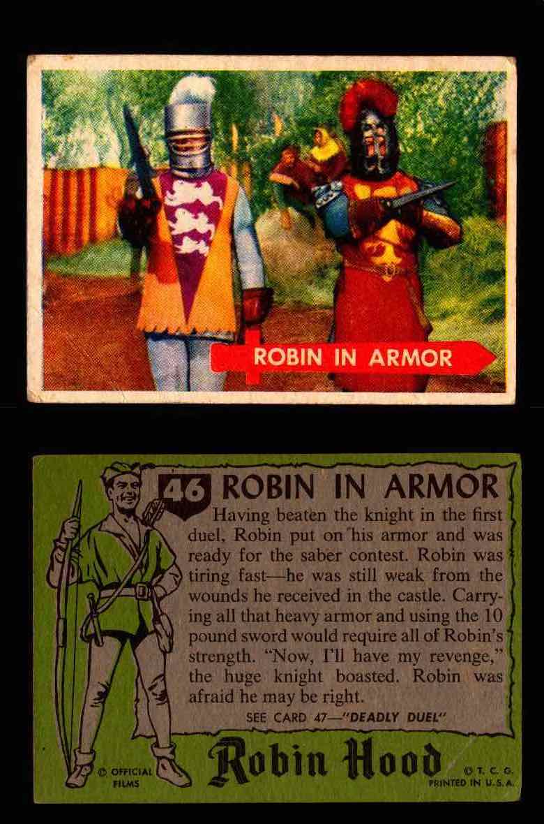 1957 Robin Hood Topps Vintage Trading Cards You Pick Singles #1-60 #46  - TvMovieCards.com