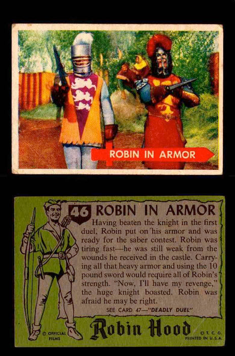 1957 Robin Hood Topps Vintage Trading Cards You Pick Singles #1-60 #46  - TvMovieCards.com