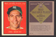 1961 Topps Baseball Trading Card You Pick Singles #400-#499 VG/EX #	471 Phil Rizzuto - New York Yankees MVP  - TvMovieCards.com