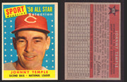 1958 Topps Baseball Trading Card You Pick Single Cards #1 - 495 EX/NM #	478	Johnny Temple  - TvMovieCards.com