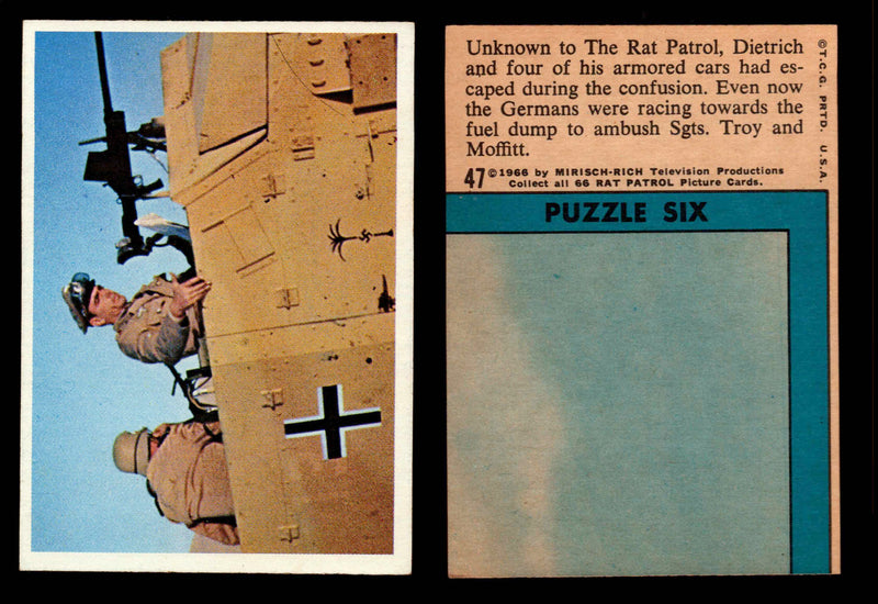 Rat Patrol 1966 Topps Vintage Card You Pick Singles #1-66 #47  - TvMovieCards.com