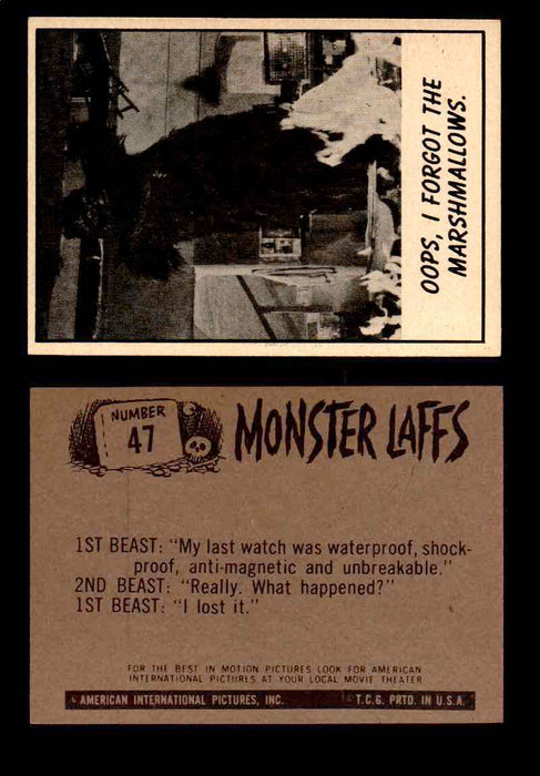 Monster Laffs 1966 Topps Vintage Trading Card You Pick Singles #1-66 #47  - TvMovieCards.com