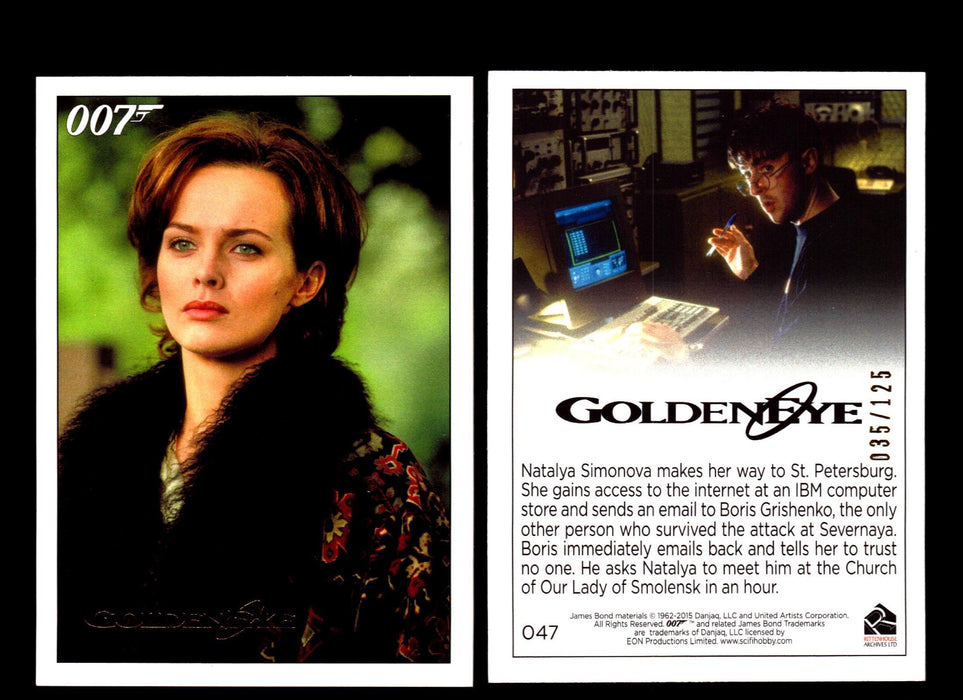 James Bond Archives 2015 Goldeneye Gold Parallel Card You Pick Single #1-#102 #47  - TvMovieCards.com