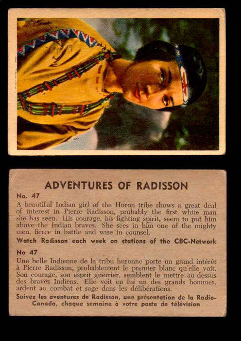 1957 Adventures of Radisson (Tomahawk) TV Vintage Card You Pick Singles #1-50 #47  - TvMovieCards.com