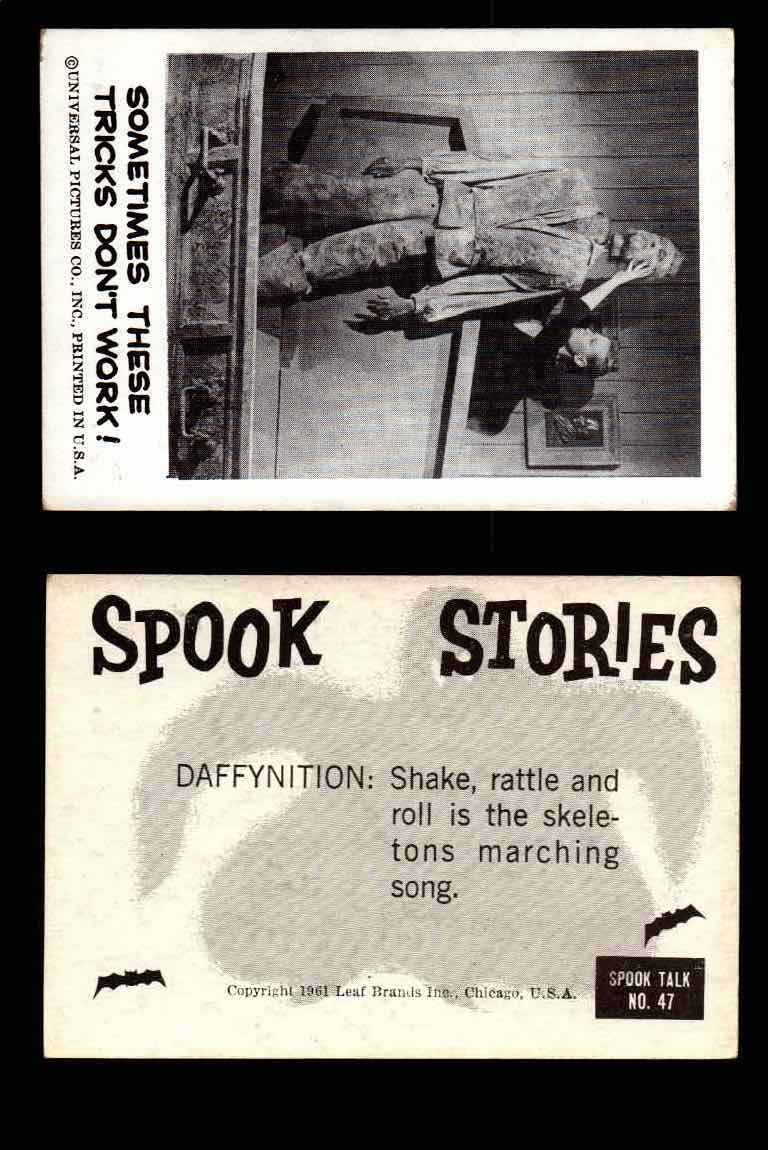 1961 Spook Stories Series 1 Leaf Vintage Trading Cards You Pick Singles #1-#72 #47  - TvMovieCards.com