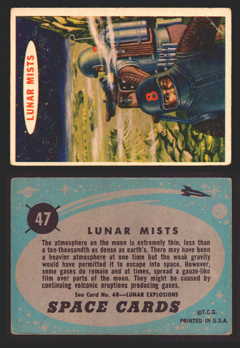1957 Space Cards Topps Vintage Trading Cards #1-88 You Pick Singles 47   Lunar Mists  - TvMovieCards.com