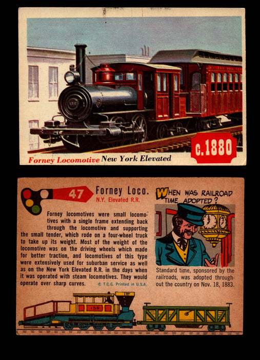 Rails And Sails 1955 Topps Vintage Card You Pick Singles #1-190 #47 Forney Loco  - TvMovieCards.com