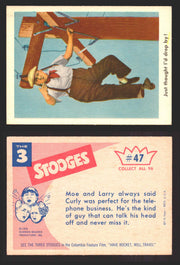 1959 Three 3 Stooges Fleer Vintage Trading Cards You Pick Singles #1-96 #47  - TvMovieCards.com