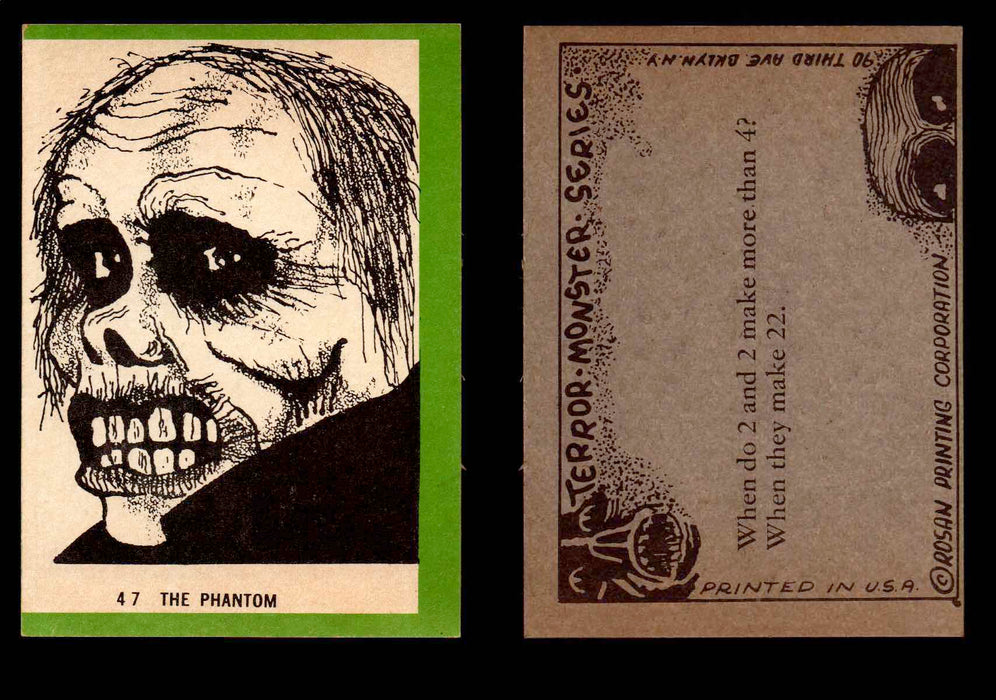 1963 Terror Monsters Rosan Vintage Trading Cards You Pick Singles #1-132 #47  - TvMovieCards.com