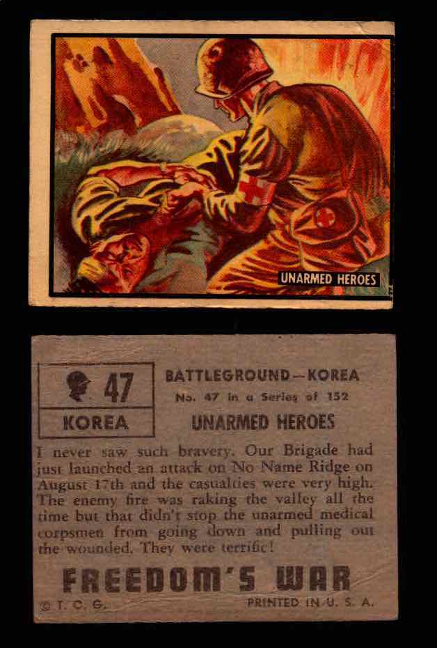 1950 Freedom's War Korea Topps Vintage Trading Cards You Pick Singles #1-100 #47  - TvMovieCards.com