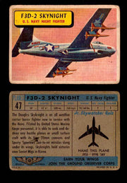 1957 Planes Series I Topps Vintage Card You Pick Singles #1-60 #47  - TvMovieCards.com