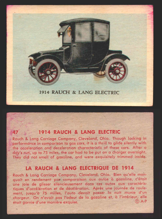 1959 Parkhurst Old Time Cars Vintage Trading Card You Pick Singles #1-64 V339-16 47	1914 Rauch & Lang Electric  - TvMovieCards.com