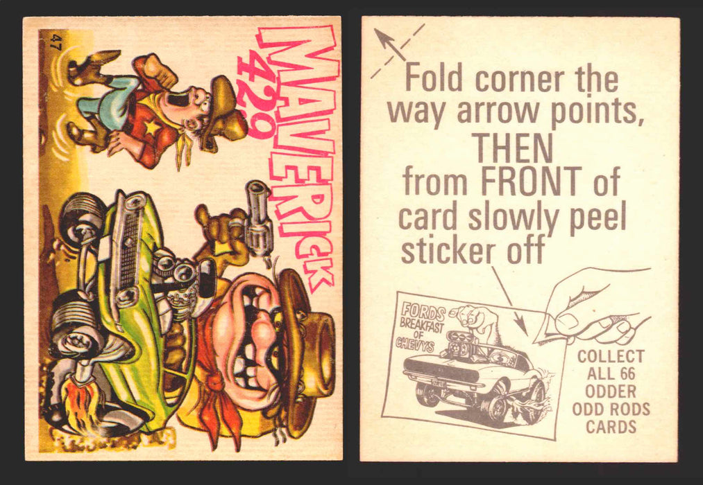 1970 Odder Odd Rods Donruss Vintage Trading Cards #1-66 You Pick Singles 47   Maverick 429  - TvMovieCards.com