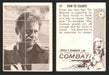 1963 Combat Series I Donruss Selmur Vintage Card You Pick Singles #1-66 47   How to Escape!  - TvMovieCards.com