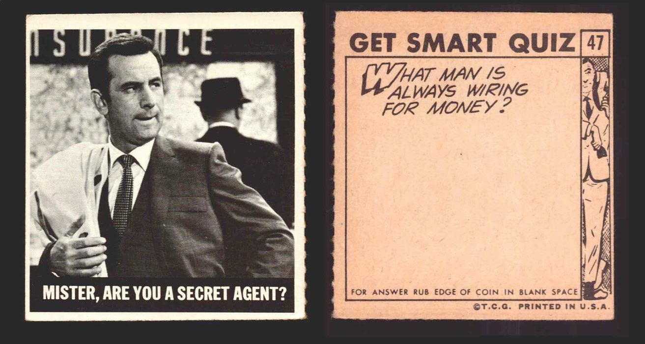 1966 Get Smart Topps Vintage Trading Cards You Pick Singles #1-66 #47  - TvMovieCards.com