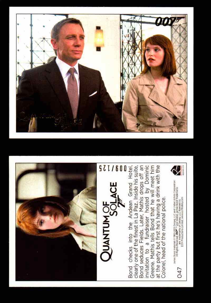 James Bond Archives Quantum of Solace Gold Parallel You Pick Single Cards #1-90 #47  - TvMovieCards.com