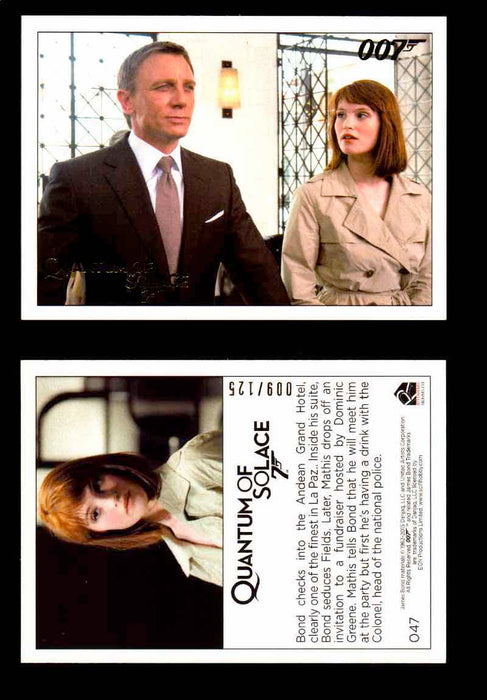 James Bond Archives Quantum of Solace Gold Parallel You Pick Single Cards #1-90 #47  - TvMovieCards.com