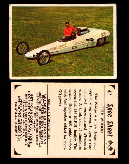1965 Donruss Spec Sheet Vintage Hot Rods Trading Cards You Pick Singles #1-66 #47  - TvMovieCards.com
