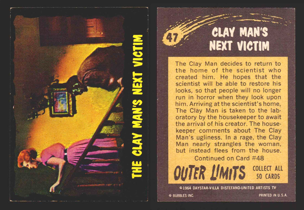 1964 Outer Limits Bubble Inc Vintage Trading Cards #1-50 You Pick Singles #47  - TvMovieCards.com