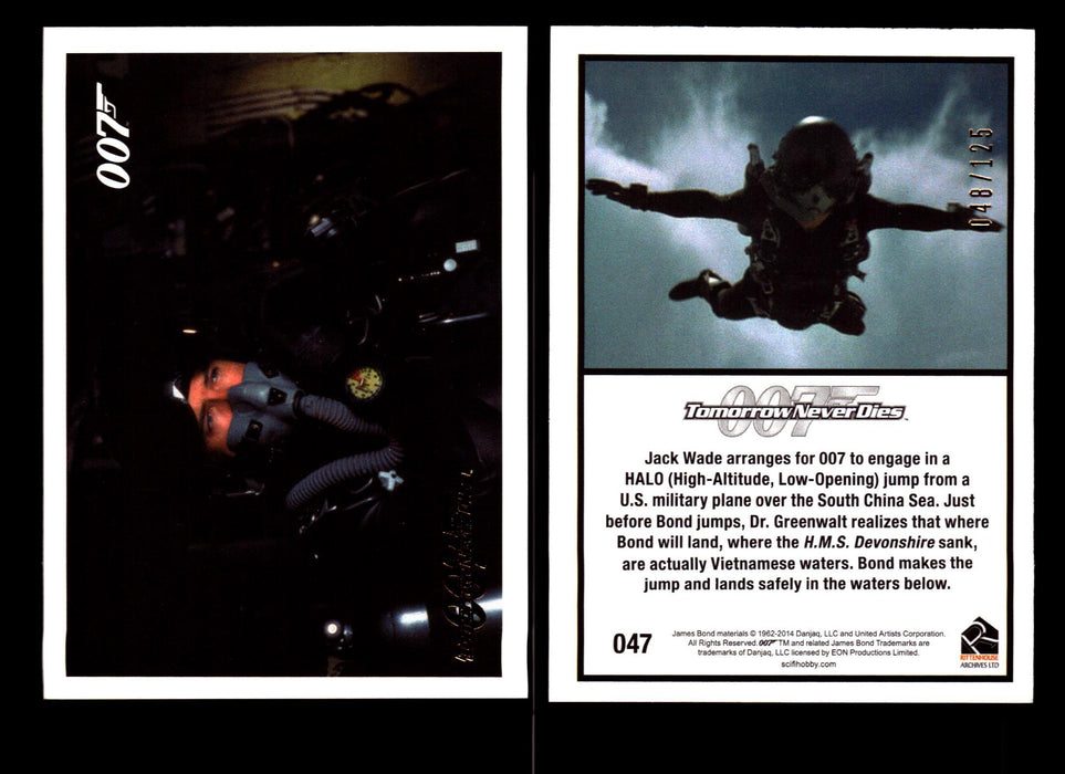 James Bond Archives 2014 Tomorrow Never Dies Gold Parallel Card You Pick Singles #47  - TvMovieCards.com