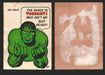 1967 Philadelphia Gum Marvel Super Hero Stickers Vintage You Pick Singles #1-55 47   The Hulk - The dance is tonight? Why isn't my suit ready?  - TvMovieCards.com