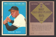 1961 Topps Baseball Trading Card You Pick Singles #400-#499 VG/EX   - TvMovieCards.com