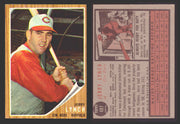 1962 Topps Baseball Trading Card You Pick Singles #400-#499 VG/EX #	487 Jerry Lynch - Cincinnati Reds  - TvMovieCards.com