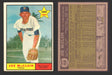 1961 Topps Baseball Trading Card You Pick Singles #400-#499 VG/EX #	488 Joe McClain - Washington Senators RC  - TvMovieCards.com