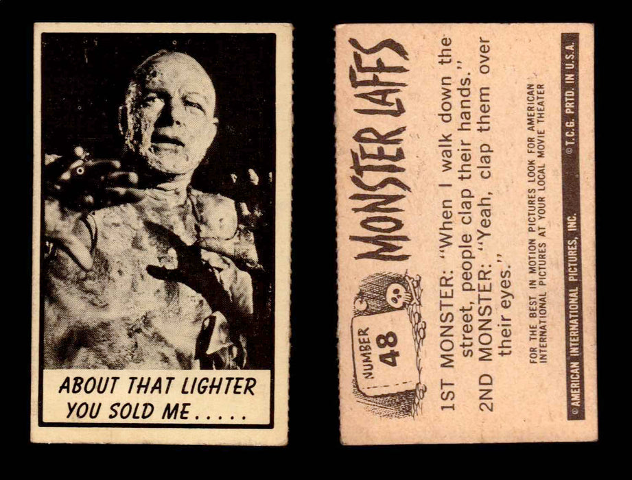 1966 Monster Laffs Midgee Vintage Trading Card You Pick Singles #1-108 Horror #48  - TvMovieCards.com