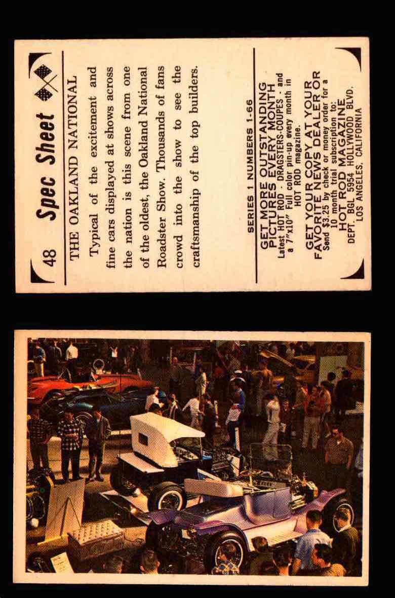 1965 Donruss Spec Sheet Vintage Hot Rods Trading Cards You Pick Singles #1-66 #48  - TvMovieCards.com