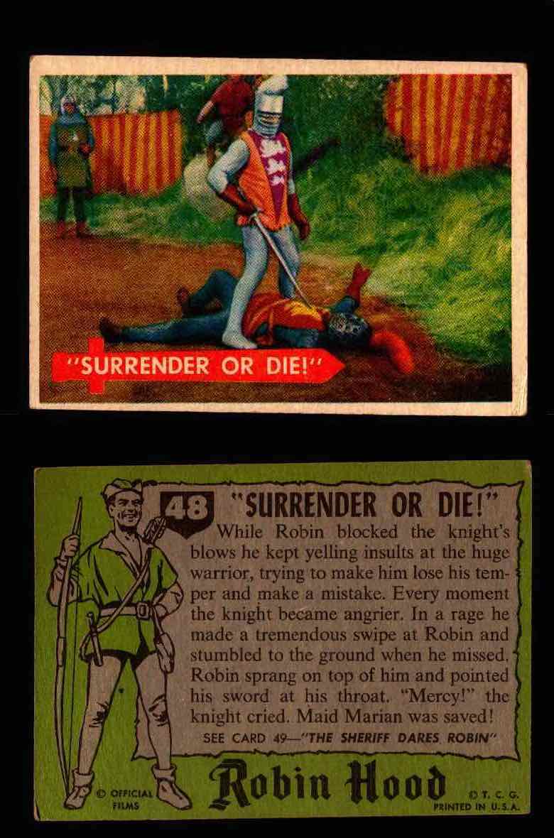1957 Robin Hood Topps Vintage Trading Cards You Pick Singles #1-60 #48  - TvMovieCards.com