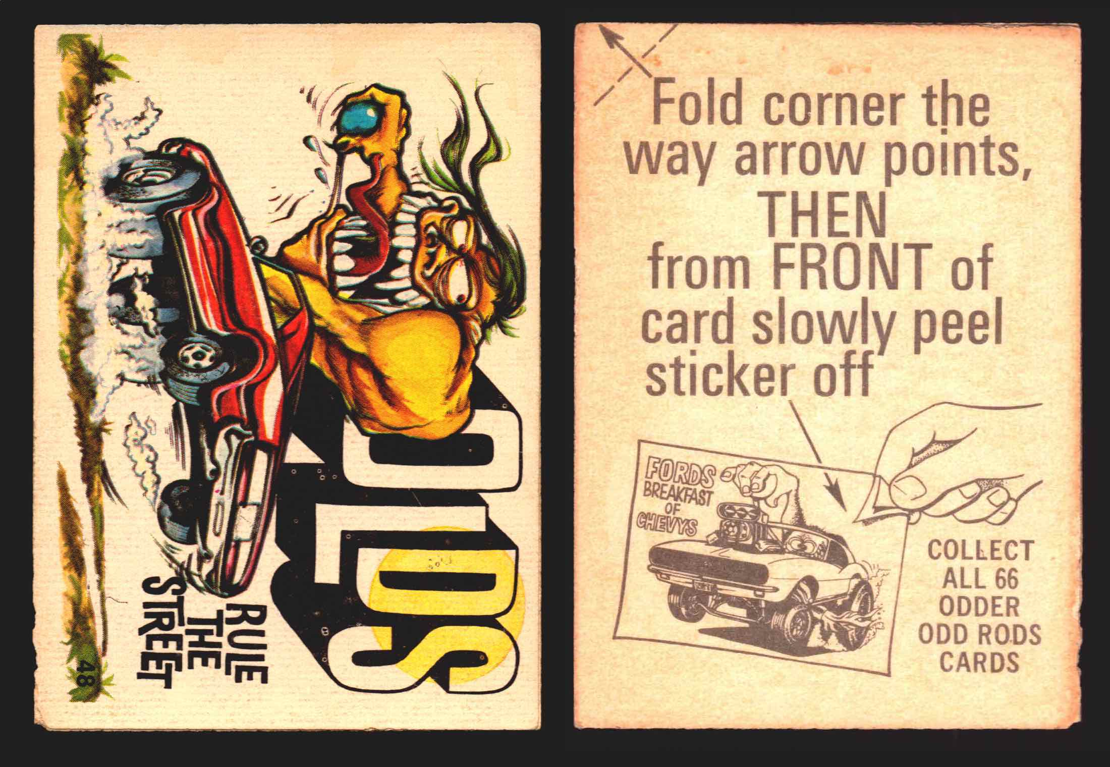 1970 Odder Odd Rods Donruss Vintage Trading Cards #1-66 You Pick