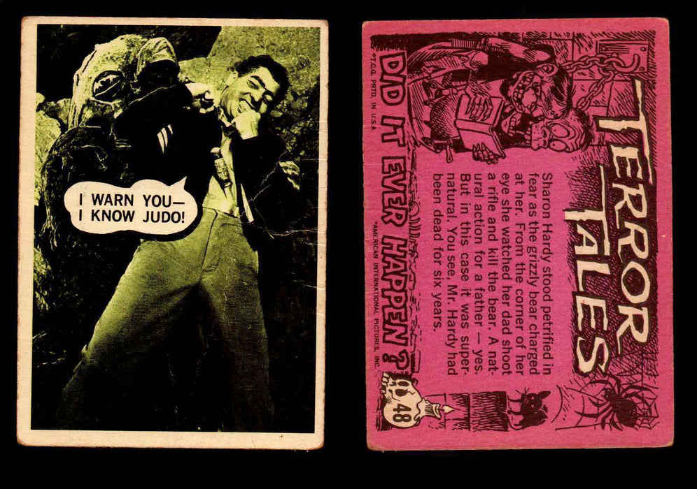 1967 Movie Monsters Terror Tales Vintage Trading Cards You Pick Singles #1-88 #48  - TvMovieCards.com