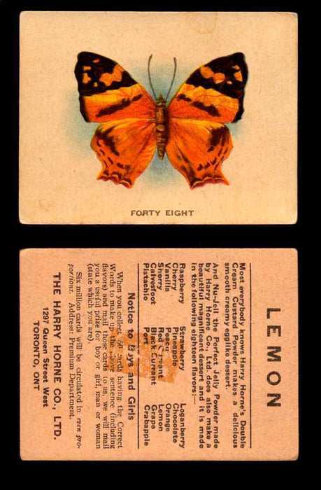 1925 Harry Horne Butterflies FC2 Vintage Trading Cards You Pick Singles #1-50 #48  - TvMovieCards.com
