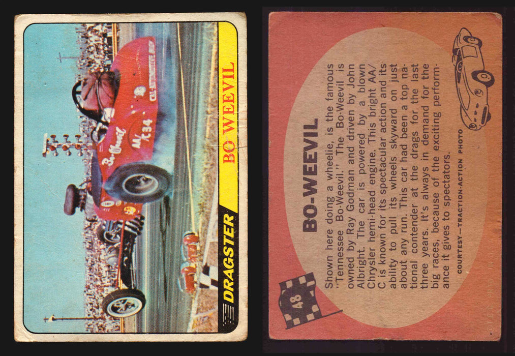 Hot Rods Topps 1968 George Barris Vintage Trading Cards #1-66 You Pick Singles #48 Bo-Weevil  - TvMovieCards.com