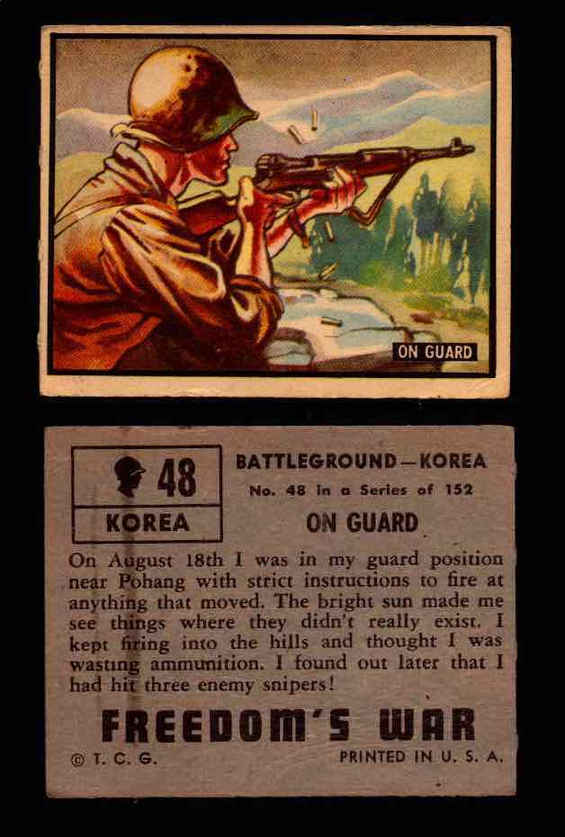 1950 Freedom's War Korea Topps Vintage Trading Cards You Pick Singles #1-100 #48  - TvMovieCards.com