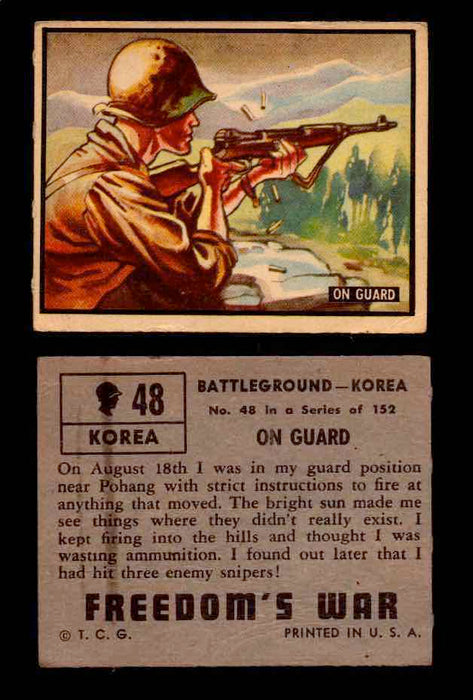 1950 Freedom's War Korea Topps Vintage Trading Cards You Pick Singles #1-100 #48  - TvMovieCards.com