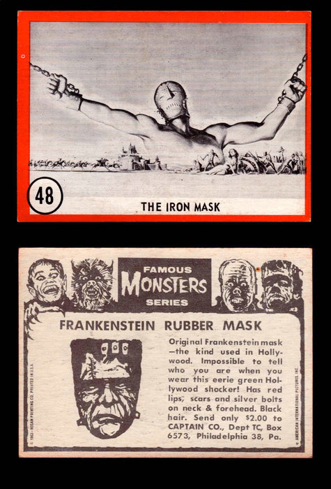 Famous Monsters 1963 Vintage Trading Cards You Pick Singles #1-64 #48  - TvMovieCards.com