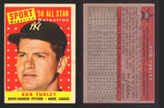 1958 Topps Baseball Trading Card You Pick Single Cards #1 - 495 EX/NM #	493	Bob Turley  - TvMovieCards.com