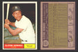 1961 Topps Baseball Trading Card You Pick Singles #400-#499 VG/EX #	495 Elston Howard - New York Yankees  - TvMovieCards.com