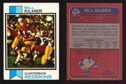 1973 Topps Football Trading Card You Pick Singles #1-#528 G/VG/EX #	499	Bill Kilmer  - TvMovieCards.com