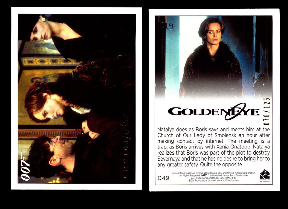 James Bond Archives 2015 Goldeneye Gold Parallel Card You Pick Single #1-#102 #49  - TvMovieCards.com