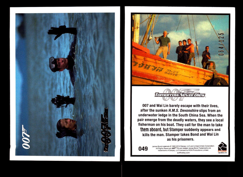 James Bond Archives 2014 Tomorrow Never Dies Gold Parallel Card You Pick Singles #49  - TvMovieCards.com