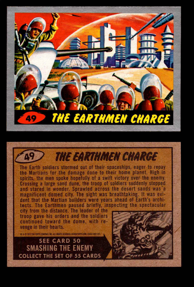 2012 Mars Attacks Silver Parallel You Pick Single Trading Card #1-55 Topps #49  - TvMovieCards.com
